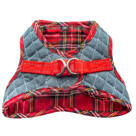 Step-In Denim Dog Harness (size: XS)