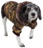 Metallic Parka Dog Coat w/ Hood