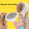 Brush/Comb Gently Removes Loose Hair & Self-Cleaner for Dogs