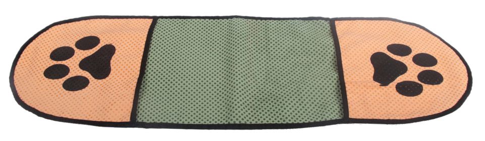 Dual-Sided Hand Pocket Towel for Drying Dog (Color: Khaki / Green)