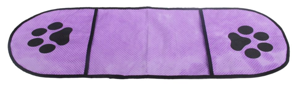 Dual-Sided Hand Pocket Towel for Drying Dog (Color: Purple)