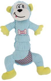 Plush and Squeaking Dog Toy (Color: Light Blue)