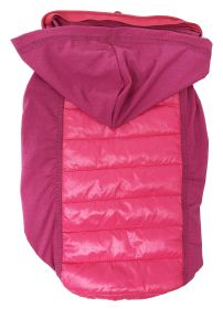 All Season Dog Coat w/ Pop out Hood (Color: Pink)