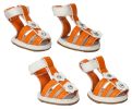 Pet Life  'Buckle Supportive' Dog Sandals ,Set Of 4