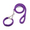 Braided Nylon Dog Collar & Leash