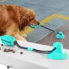 Dual-Rope Between: Football Treat Dispensier Dog Toy & Suction Cup