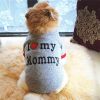 Letter Print Dog Warm Sweater