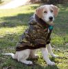 Metallic Parka Dog Coat w/ Hood