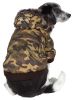 Metallic Parka Dog Coat w/ Hood