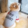 Letter Print Dog Warm Sweater