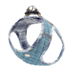 Step-In Denim Dog Harness - Blue Plaid