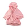 French Terry Cloth Pink Hooded Dog Sweater