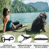 Dual Hands Free Handle Waist Dog Leash with Reflective Bungee