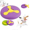 Outdoor 3 in 1 Flying Frisbee, Boomerrang & Feeder Bowl Interactive Dog Toy