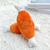 Plush Double-Bone Chicken Leg & Carrot  Dog Toy