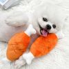 Plush Double-Bone Chicken Leg & Carrot  Dog Toy