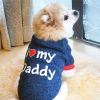 Letter Print Dog Warm Sweater