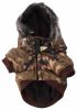 Metallic Parka Dog Coat w/ Hood