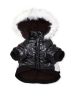 Striped Ultra-Plush Dog Parka Coat