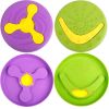 Outdoor 3 in 1 Flying Frisbee, Boomerrang & Feeder Bowl Interactive Dog Toy