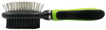 Dual-Sided 2-in-1 Pin and Flexible Bristle Brush