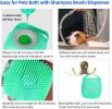 2 in1 Grooming Soap Dispenser Brush for Dogs