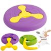 Outdoor 3 in 1 Flying Frisbee, Boomerrang & Feeder Bowl Interactive Dog Toy