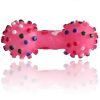 Dotted, Dumbbell Shape, Molar, Squeaky Dog Toy